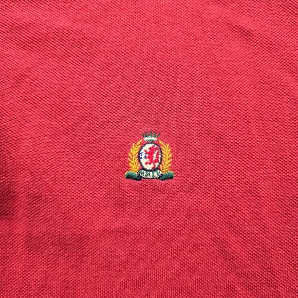 Bugle Boy Polo Shirt Mens 2XL Red Short Sleeve Y2K Preppy Golf Casual - Picture 3 of 7